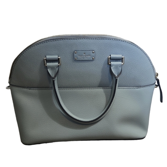 Kate Spade Carli Grove Street Leather Bag Crossbody Handbag Blue (missing strap) - Picture 1 of 11